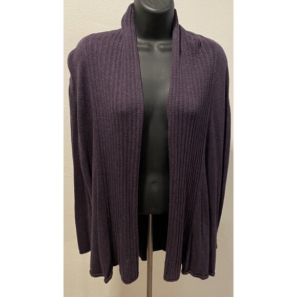 Coldwater Creek Womens Size M (10-12) Open Front Lightweight Cardigan Purple - Picture 1 of 10